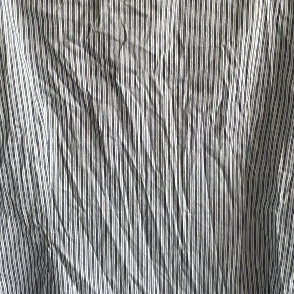 MAX VOLMARY Diamonds And Pearls Striped Button Front Blouse Blue White 14 - Picture 6 of 13